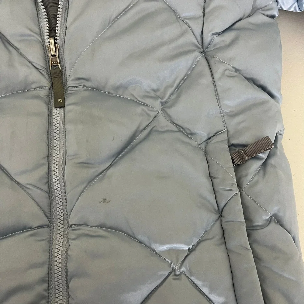 The North Face Girls XL Blue Quilted Diamond Puffer‎ Jacket Winter Coat 550